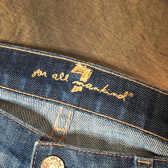 7 For All Man Kind Distressed Jeans - Picture 4 of 9